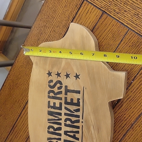 Farmhouse, Rustic, Primitive Farmers Market Pig. Handmade - Picture 6 of 6
